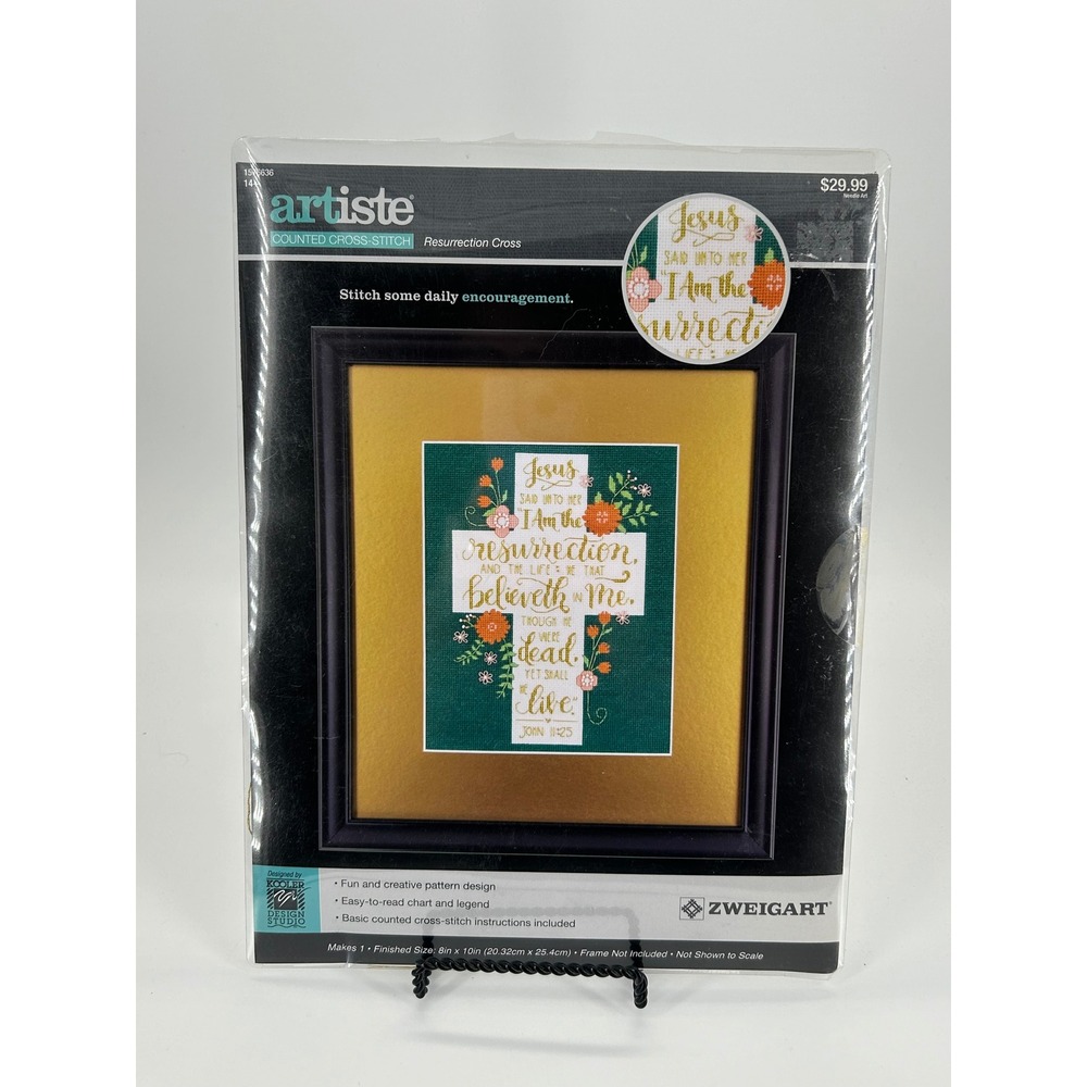 Artiste Resurrection Cross Counted‎ Cross Stitch Kit New Christian Craft Kit